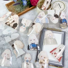 ローズガールLサイズPETテープ　ハル×文具女子オリジナル　フィルムテープ