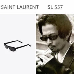 SAINT LAURENT SL 557 BLACK サングラス 常田大希 着用 - メルカリ