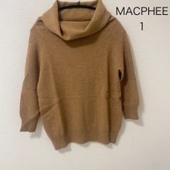AB0528 MACPHEE ウールカシミヤ混 タートルネックニット セーター キャメル 秋冬