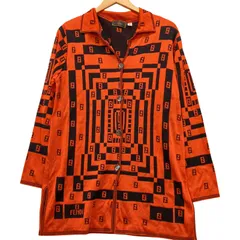 △△FENDI フェンディ カーディガン ズッカ柄　FF柄 サイズ不明 オレンジ