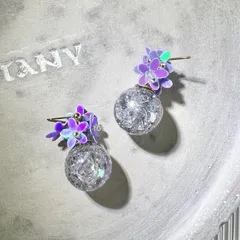 花型スパンとドームピアス・イヤリング