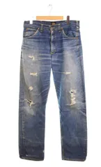 リー Lee 50s Vintage 101Z センター黒タグ GRIPPER ZIPPER 革パッチ ボタン裏X 赤耳 50's ヴィンテージ  デニム ネイビー 103MB-627