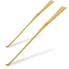 耳掻き 天然素材 軽量 竹 細い 15cm SG 節付 Wonder 耳かき zone 白竹 TK07-05 Morikuru(モリクル) 2本セット