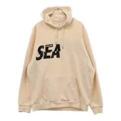 WIND AND SEA (ウィンダンシー) 22SS ×PUMA HOODIE プーマ ロゴ プリント スウェット プルオーバーパーカー ベージュ 530900-02