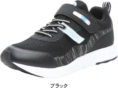 スニーカー 運動会 マジック ベルクロ 女の子用 ムーンスター スーパースター ラブラッシュ LUVRUSH 2E キッズ ジュニア 子供 運動靴 tmlv1106 ブラック 19.0cm