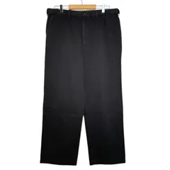 ストレートパンツ XLサイズ相当 メンズ｜ブラック コットン100％ ジップ仕様｜カジュアル