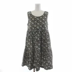 マークジェイコブス MARC JACOBS チュニック 花柄 ティアード ノースリーブ XS 黒 ブラック /TW15のサムネイル