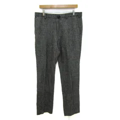 ユニクロ パンツ ボトムス ヘリンボーン ウール混 メンズ ｳｴｽﾄ85cmサイズ グレー UNIQLO 【中古】