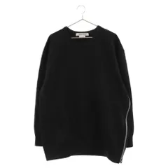 COMME des GARCONS (コムデギャルソン) サイドジップクルーネックスウェットトレーナー ブラック RI-T005のサムネイル