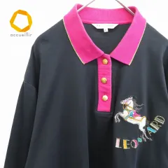 LEONARD SPORT　美品スカーフ柄ゴールドラインカラーデザインポロシャツ 楽天市場】レオナール（ポロシャツ｜トップス）：レディース