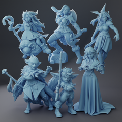 Twin Goddess | 2024年11月リリース6体セット 32mm | 3Dプリント ミニチュア TRPG メルカリ限定商品