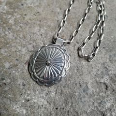 Andy Cadman スタンプワークペンダント ナバホチェーン アンディキャド