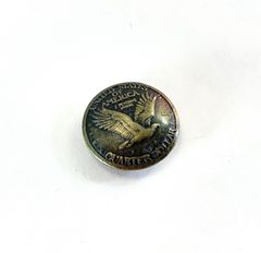 コンチョ　鳥　アンティーク　直径23mm 1個入り