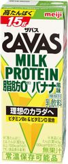 SAVAS(ザバス) ミルクプロテイン MILK PROTEIN 脂肪0 バナナ風味 200ml×24 明治