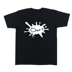 メンズ レディース カットソー 半袖Tシャツ とびちるインク風 ORIGINAL S/S TEE ブラック 黒 OTS0020