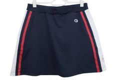 【美品】Champion(チャンピオン) パンツ一体型スカート ネイビー白 レディース LARGE ゴルフ用品 2506-0300 中古