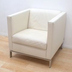 WALTER KNOLL ウォルターノル フォスター 501 アームチェア 定価70万 ソファ 最高級 本革 ノーマン・フォスター EG15795 中古デザイナーズ