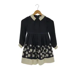 WALTZ　BY　BEAMS　DESIGN　3101-7380　ワンピース　サイズ120　FLOWER　EMBROIDERY　CEREMONY　ONE-PIECE　BLACK