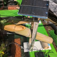 中型ししおどしソーラー式付属電池セット併用、スマバッテリー可能