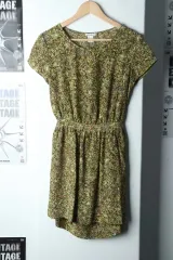 W ( S ー M ) Club Monaco(クラブモナコ) ドレス ワンピース 半袖 The HANDSOME ユニーク- 1473D