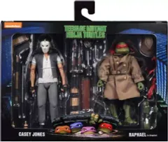 【中古】フィギュア ケイシー・ジョーンズ＆ラファエロ 2PK 1990 ムービーVer. 「ティーンエイジ・ミュータント・ニンジャ・タートルズ」 7インチアクションフィギュア