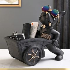 ボトルホルダー 置物 オブジェ ボトルラック ブルドッグ フレブル 犬