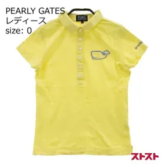PEARLY GATES パーリーゲイツ 半袖ポロシャツ くじら イエロー系 0 [240001971054]#
