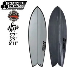 CIフィッシュ5'9\" black shadow TUNDERBOLT(サンダーボルト)X CHANNEL ISLANDS SURFBOARDS