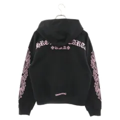 CHROME HEARTS (クロムハーツ) ×MATTY BOY PPO CH ARCH×マッティボーイ チョンパーパッチ アーチロゴ 袖フローラル スウェットプルオーバーパーカー フーディー ブラック/ピンクのサムネイル