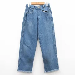 古着 ラスラー ジーンズ レディース コットン 紺 ネイビー デニム 25mar22 中古 ボトムス ジーパン Gパン ロング パンツ