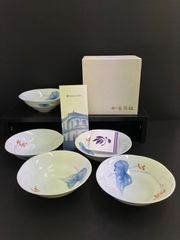 香蘭社 相思花 中鉢揃 5点セット 箱付き