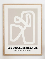 CARO CARO PRINTS | Beige & White Art Print (GMTC-5101) | アートプリント/アートポスター (30x40cm) 北欧 アブストラクト