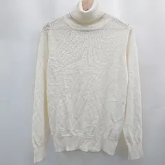 ◇ ⊇ BURNER バーナー タートルネック シンプル 長袖 ニット サイズM アイボリー系 メンズ E  【1507080009989】