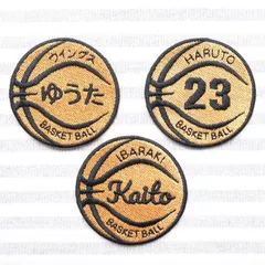 お名前ワッペン　バスケットボール