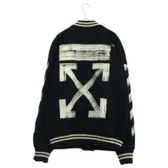 OFF-WHITE (オフホワイト) 17AW バックアローペイント バーシティブルゾン ブラック OMEA057F17015017のサムネイル