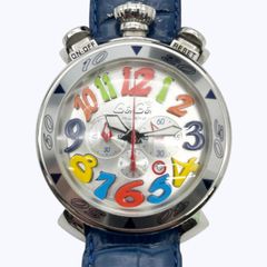中古 ※訳あり 中古 GaGa MILANO ガガミラノ 6050.1 マルチカラー 電池交換済