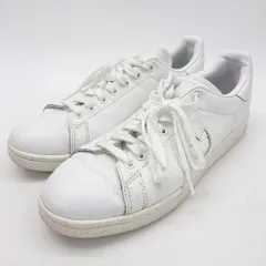 ◇ Θ adidas アディダス スポーツロゴ ローカットスニーカーシューズ サイズ26 ホワイト系 メンズ E  【1507250011736】