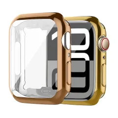 【迅速発送】【２枚入り】コンパチブル アップルウォッチ カバー 46mm 42mm 45mm 41mm 44mm 40mm レディース メンズ、コンパチブル apple watch ケース series 10 9 8 7 6 5 4 SE用、TPU素材 保護カ