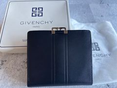 GIVENCHY ロゴツインポイント がま口財布 ブラック 箱付き