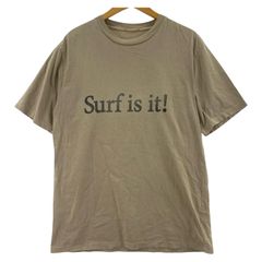 Deuxieme Classe ドゥーズィエムクラス ダメージ加工 プリント クルーネック半袖Ｔシャツ size表記なし/ライトベージュ