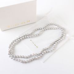 JULYNINE ジュライナイン シルバーパールロングネックレス - メルカリ