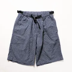 00's Columbia コロンビア アルパイン柄 コットン イージーショーツ 紺 (S) 格子柄 アウトドア 00年代 旧タグ オールド 2001年製 アメリカ古着 USED  ビンテージ ヴィンテージ