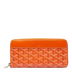 ゴヤール マティニヨンGM 長財布 ラウンドファスナー オレンジ PVC レザー レディース GOYARD【222-19988】のサムネイル
