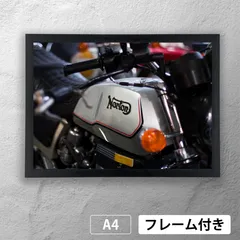 ノートン（Norton Commando）　タンクアップ　フォトポスターA4　マット　その3　【フレーム付】《MT》のサムネイル