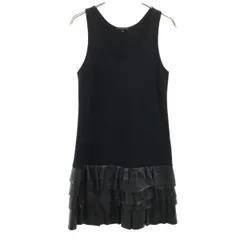 theory セオリー USA製 ノースリーブ ミニワンピース 2 ブラック レディース 古着