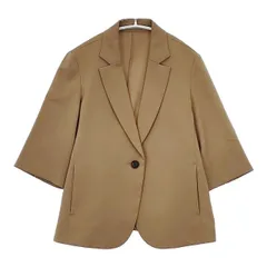 組曲 新品 定価17390円 七分袖 ブレザー テーラードジャケット ベージュ レディース クミキョク【中古】5-0726M∞