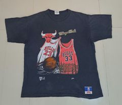 S19 CHICAGO BULLS NBA☆古着/ビンテージTシャツ/半袖/サイズL/黒/シングルステッチ