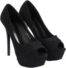 キッソス（ＫＩＳＳＯＳ） キャバ サンダル レディース ハイヒール オープントゥ 14cm 厚底 フォーマル パーティー 結婚式 23.5cm 37( ブラック,  23.5 cm)