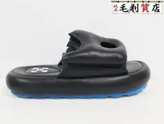 OFF WHITE オフホワイト Meteor パデッド サンダル ブラック ブルー レザー サイズ42 【中古】靴 サンダルのサムネイル