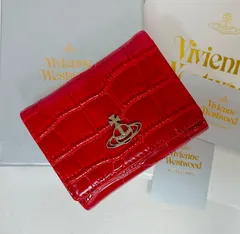 【最新♡最高に素敵】Vivienne Westwood 三つ折財布 レッド オーブ
